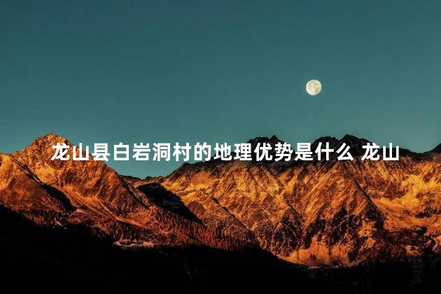 龙山县白岩洞村的地理优势是什么 龙山县是吉首的吗
